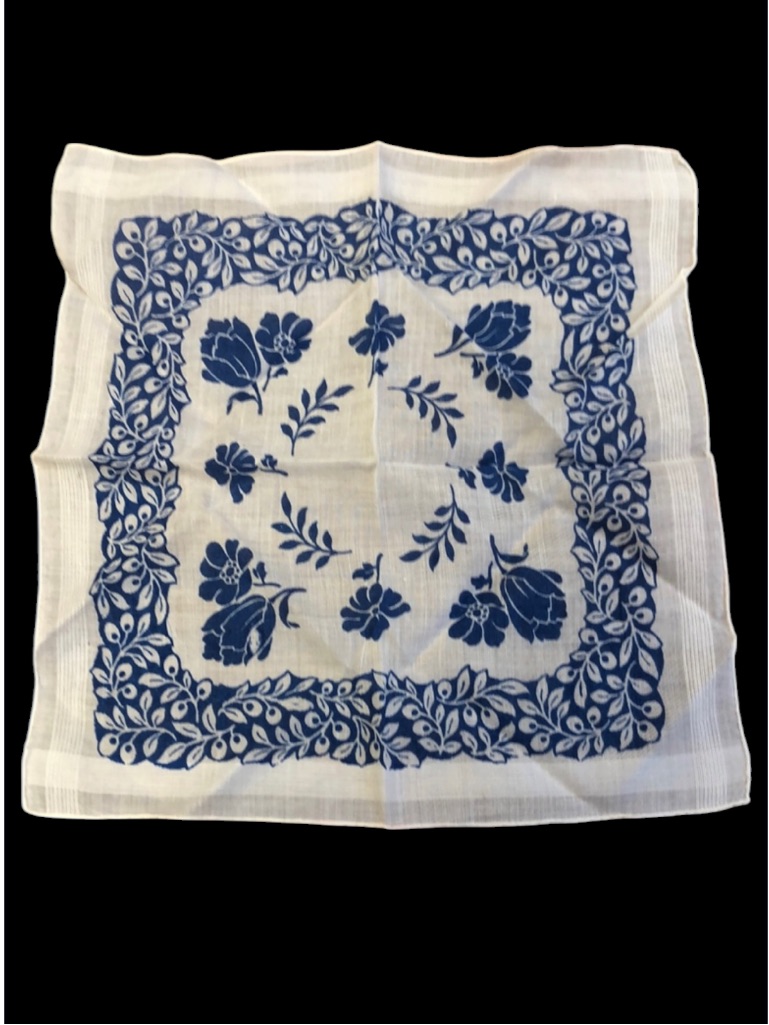 Vintage Handkerchief Or Pocket Square